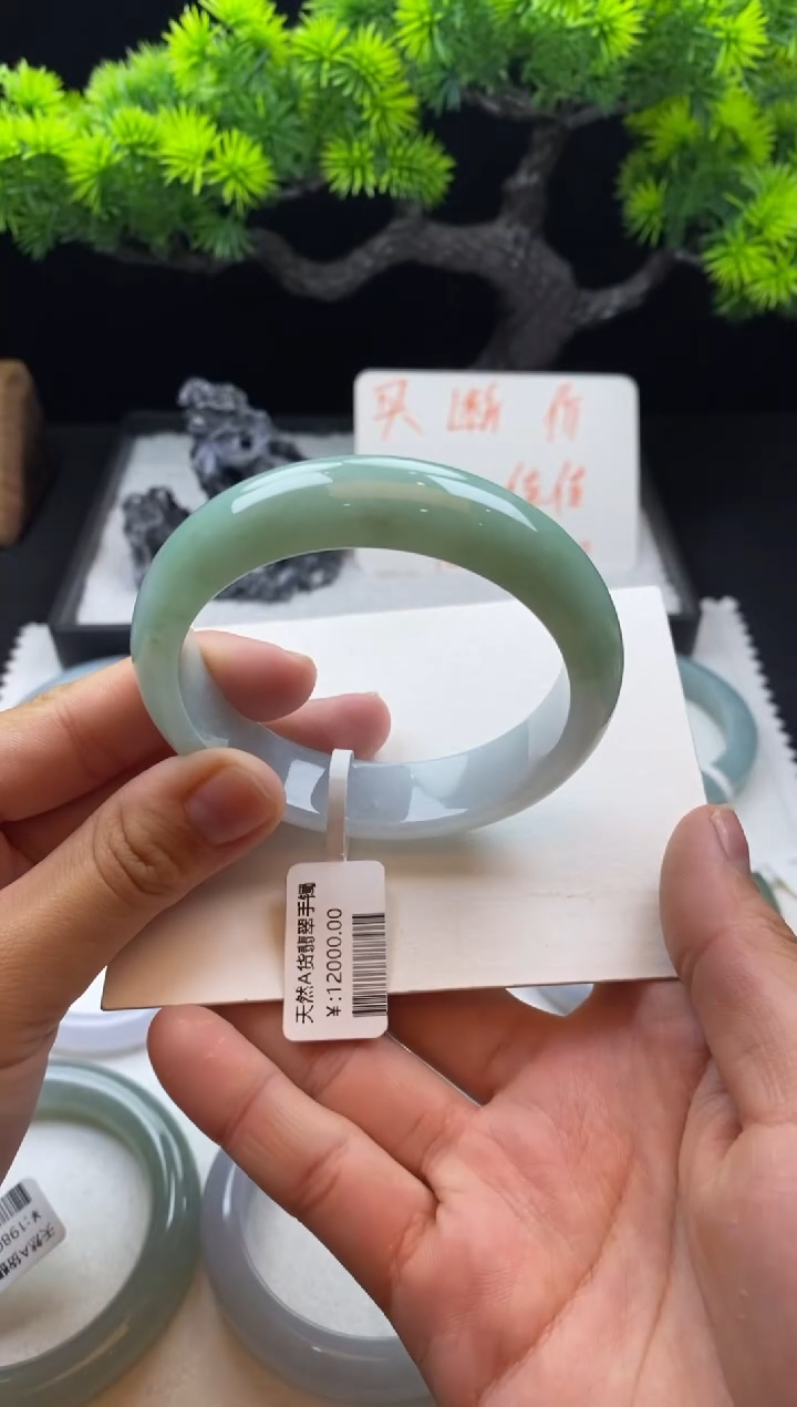 【闪购商品】翡翠手镯未镶嵌56+圈~不退不换