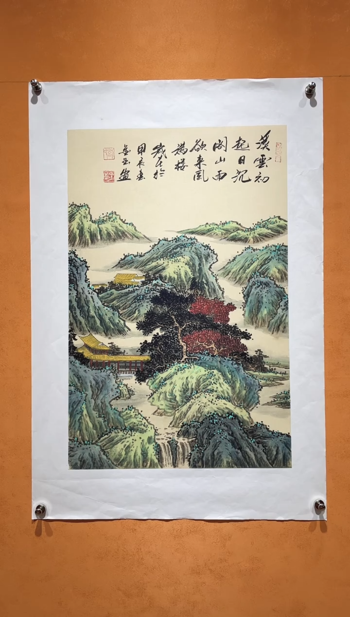 国画刘金玉老师亲笔手绘