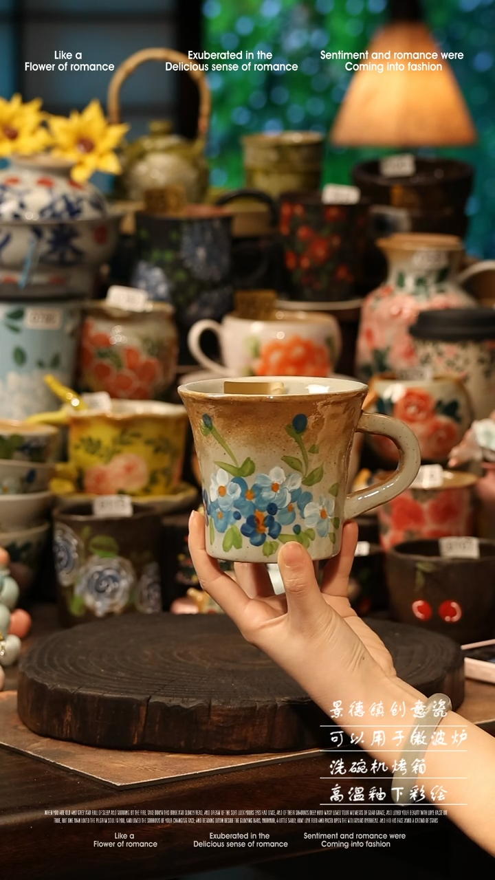 陶瓷景德镇高温釉下彩手工手绘款式@A0760@