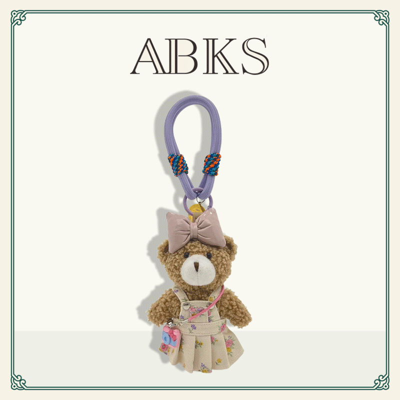 ABKS原创手工包包挂件公仔毛绒搭配玩偶休闲娃娃女生挂饰挂件0128