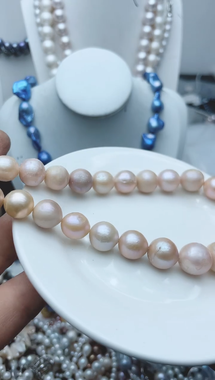 【闪购商品】淡水珍珠颈饰钛钢1