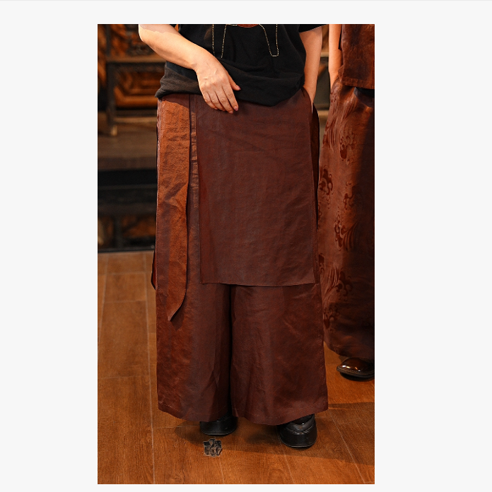 【万象有衣】红油龟 -原创设计师款飘片长裤-C009