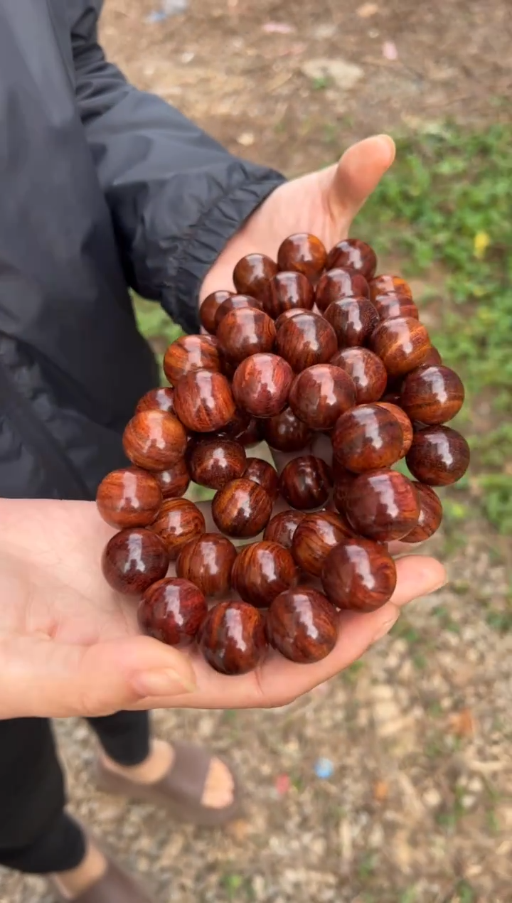 黄花梨/降香黄檀A022紫油梨2.0圆珠手串99多样性发一