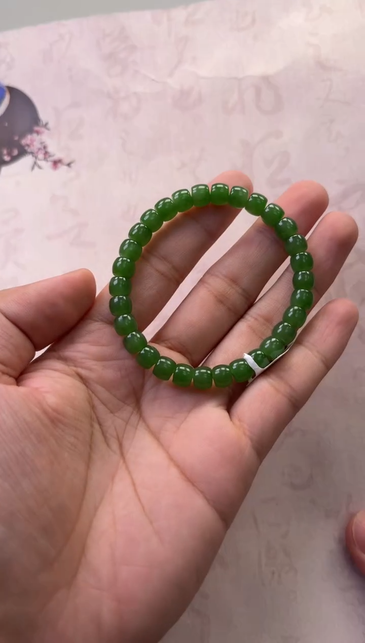 【闪购商品】和田玉（碧玉）手串未镶嵌手串