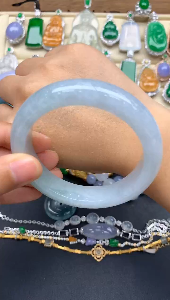 翡翠手镯未镶嵌302-春日珠宝