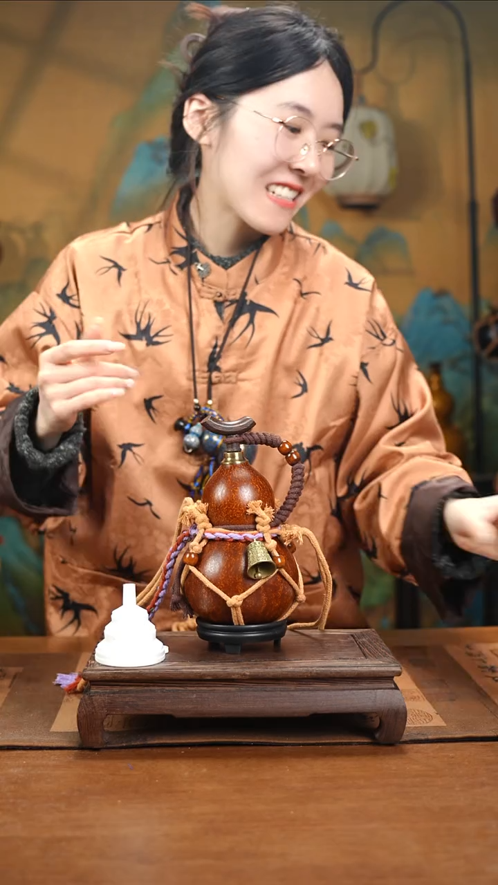 YS025网兜款大漆酒葫芦（现货现发）