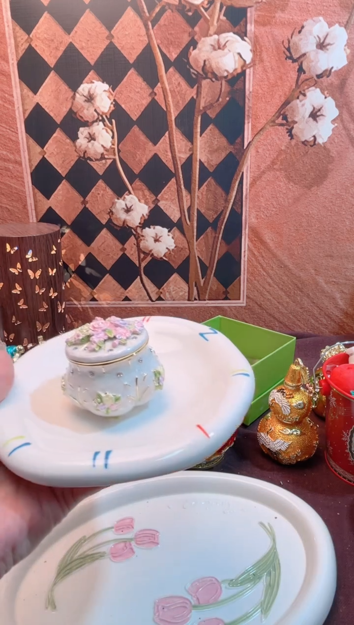 锌合金珐琅首饰盒默认微瑕拆盒不退～