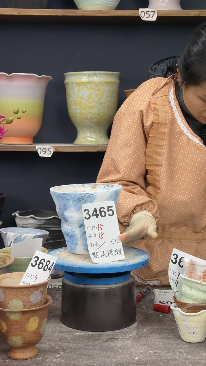 景德镇陶园花盆3465