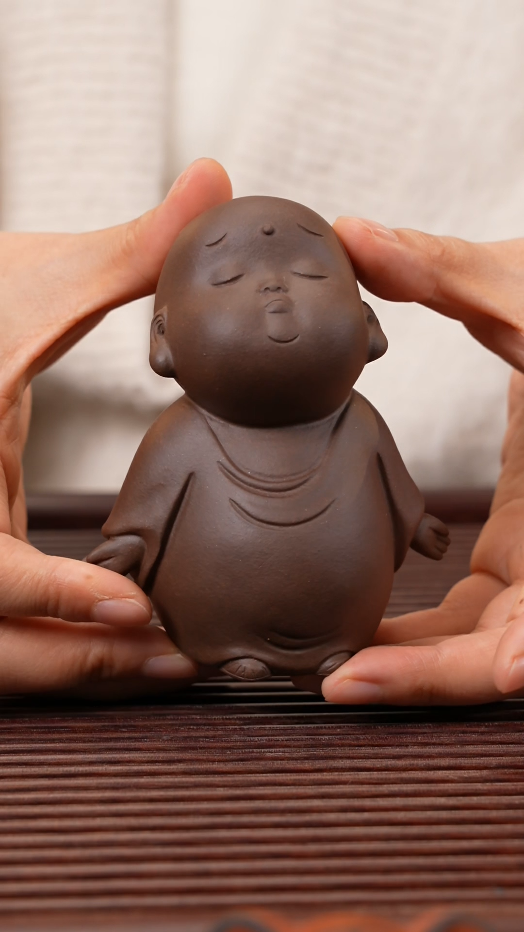 【闪购商品】紫砂茶宠紫泥小沙弥