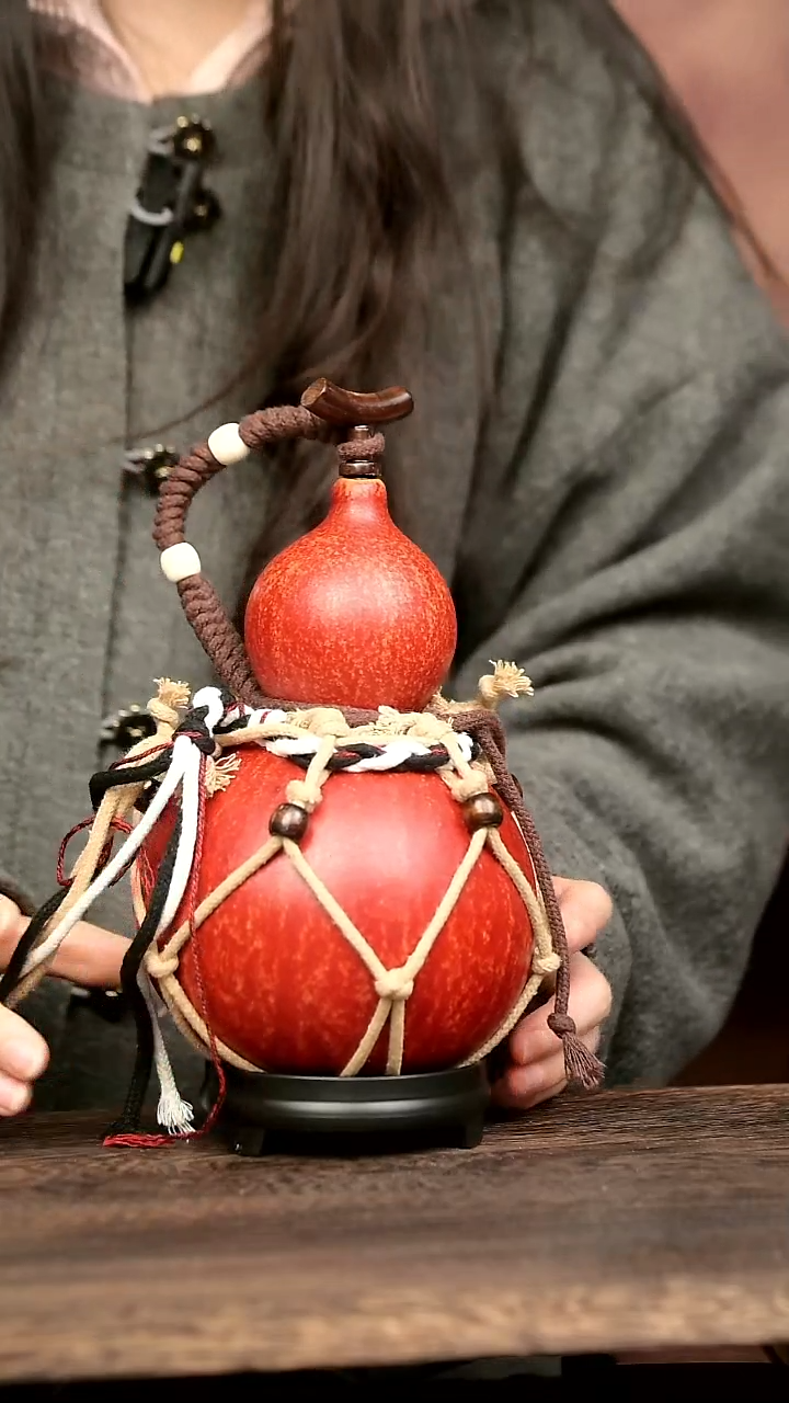 565号中药煮色  大漆葫芦水壶/酒壶 一物一拍