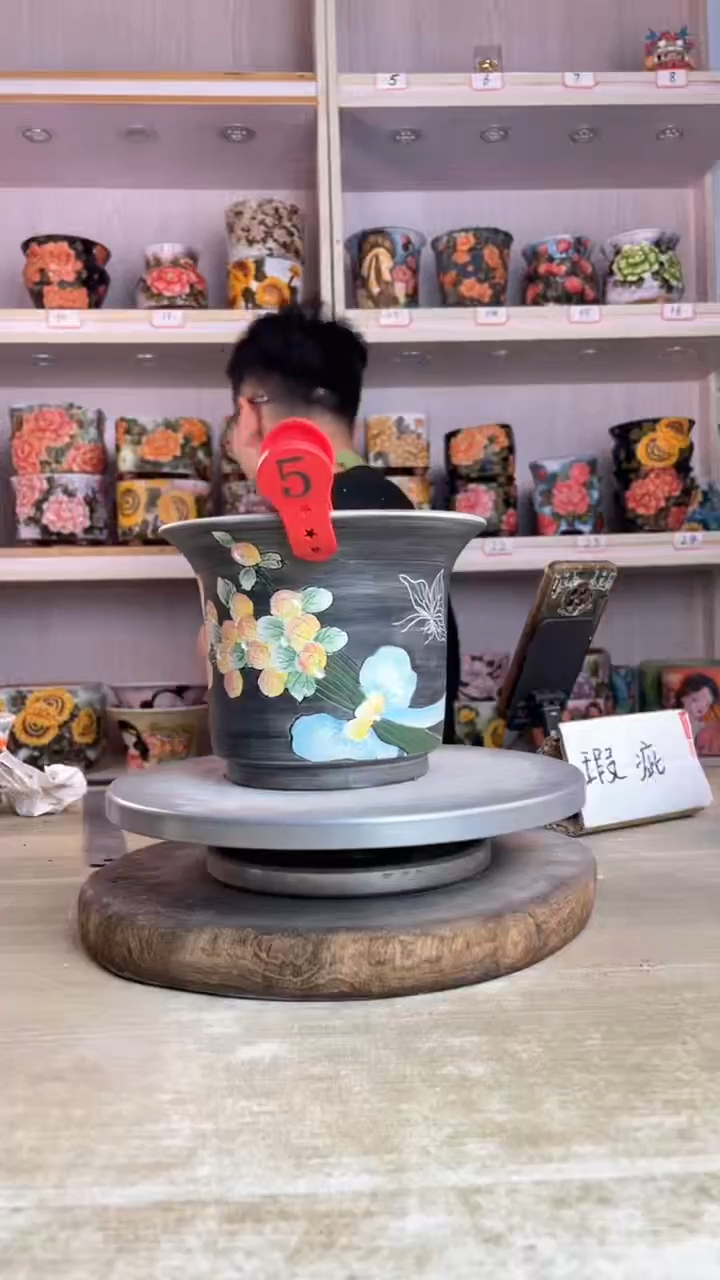 摆件5陶花岛多肉陶瓷花盆罐——微瑕