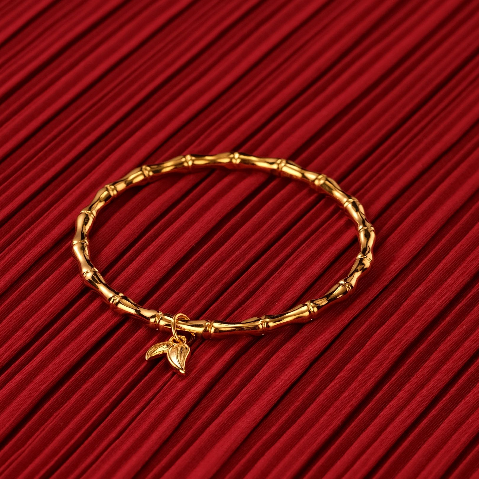 足银手镯 足银999幸福祝福竹节手镯时尚古法足银手镯