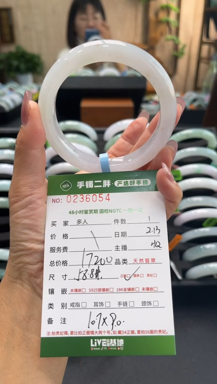 【闪购商品】翡翠手镯未镶嵌多人