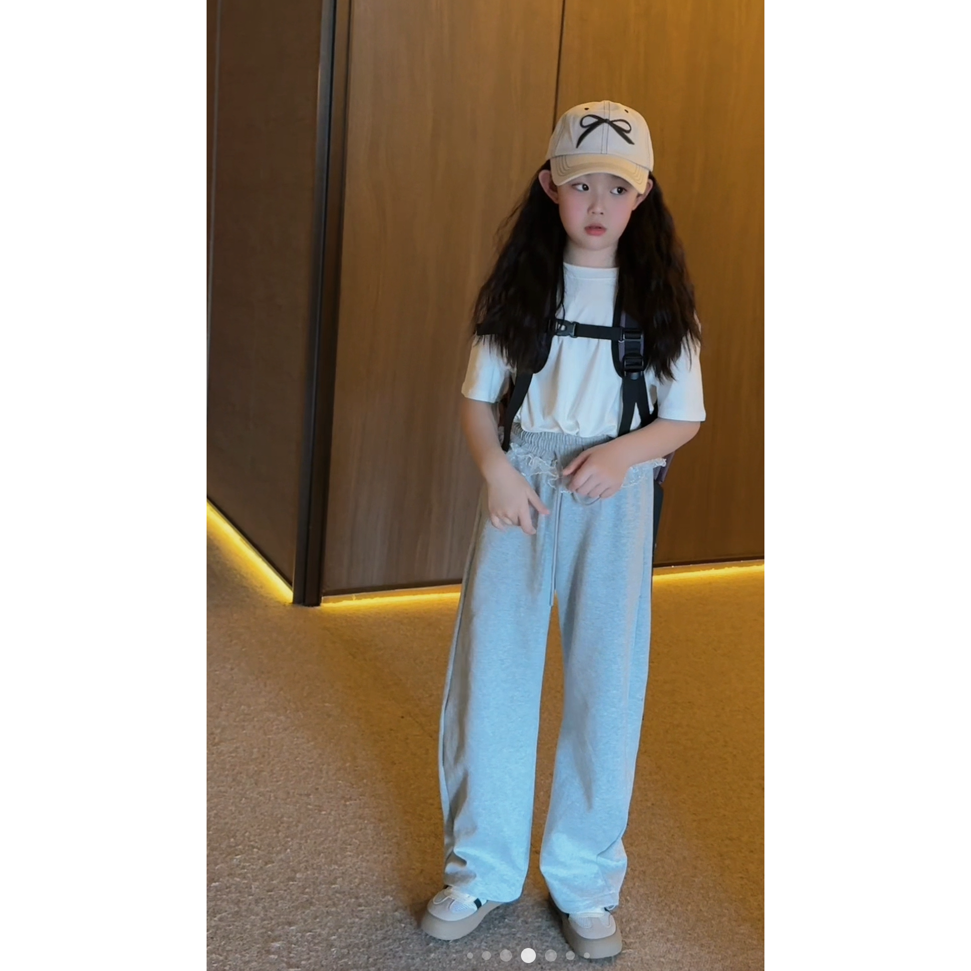 泡妈童装  【花边卫裤】2025夏季儿童新款女童休闲卫裤25046