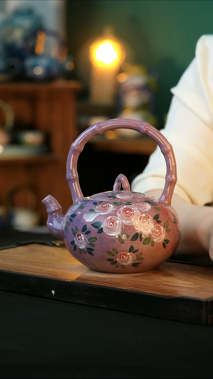 杯手绘心瓷微瑕介意勿拍