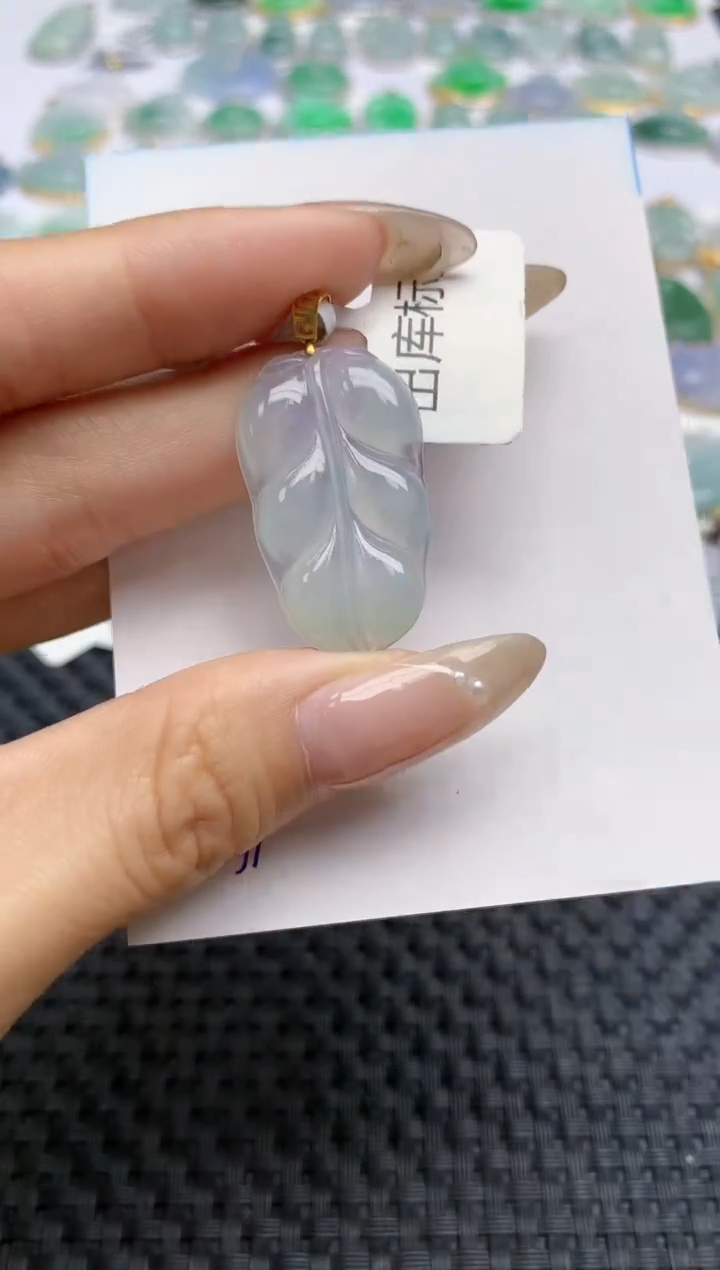 【闪购商品】翡翠颈饰18K金镶嵌天然翡翠A货