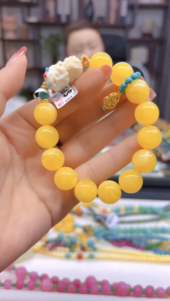 【闪购商品】蜜蜡手链未镶嵌手链S137