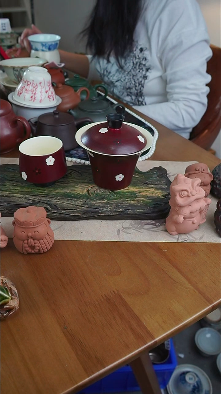 【茶瓷物语】山楂红盖碗