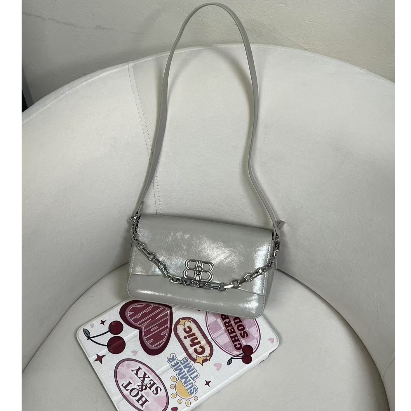 2025新款春夏高级感小众设计春夏百搭单肩斜挎包女包451