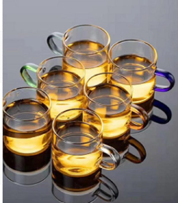 E671-六色玻璃把手杯YC