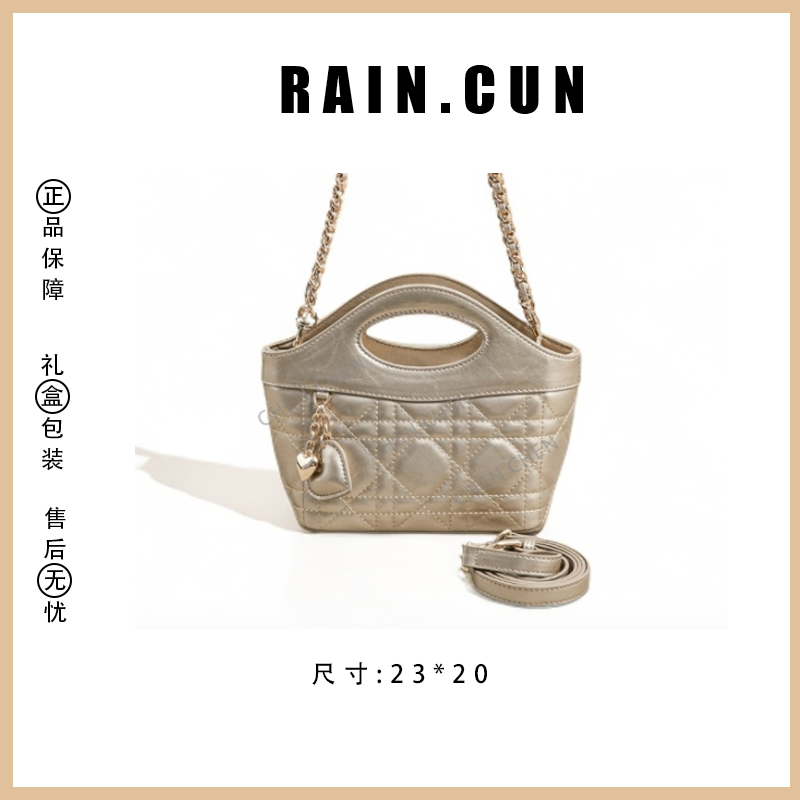 【RAIN.CUN】SK-83501-香槟金-高定轻奢时尚百搭潮流女士包包