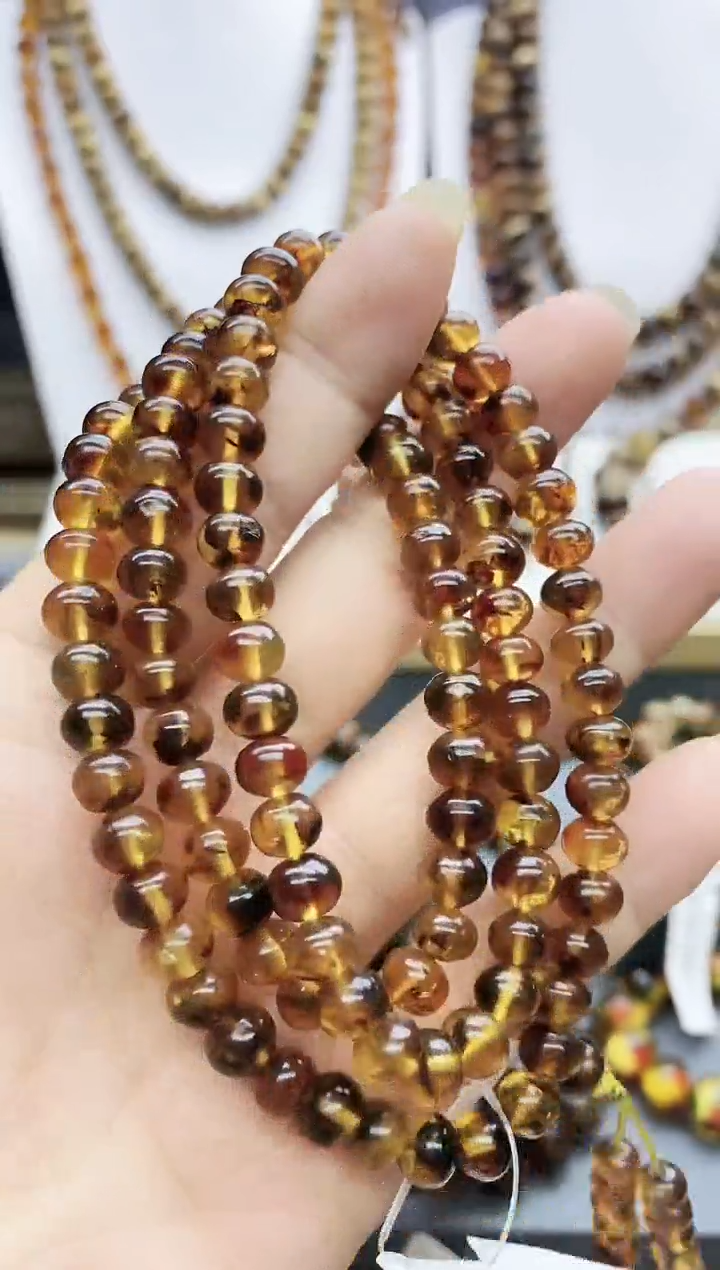 【闪购商品】琥珀颈饰未镶嵌7琥珀