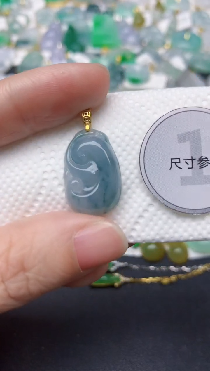 颈饰未镶嵌翡翠天然缅甸A货翡翠