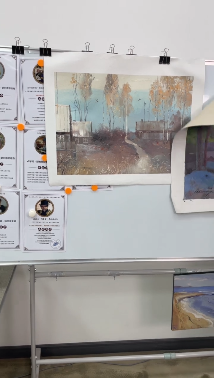 俄美协画家原创油画45*65
