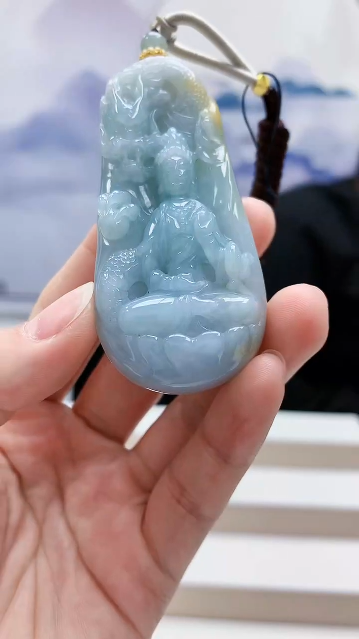 未镶嵌定制翡翠5060lr-毛货挂件88