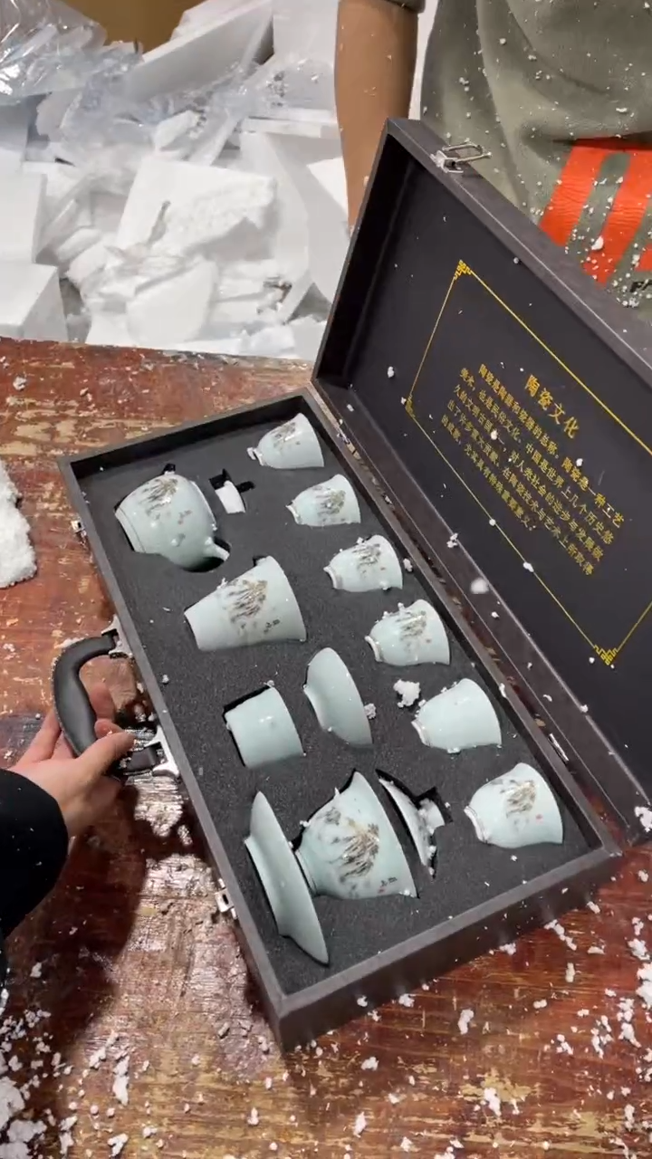 【闪购商品】瓷片黑马茶具甄选链接@@LS