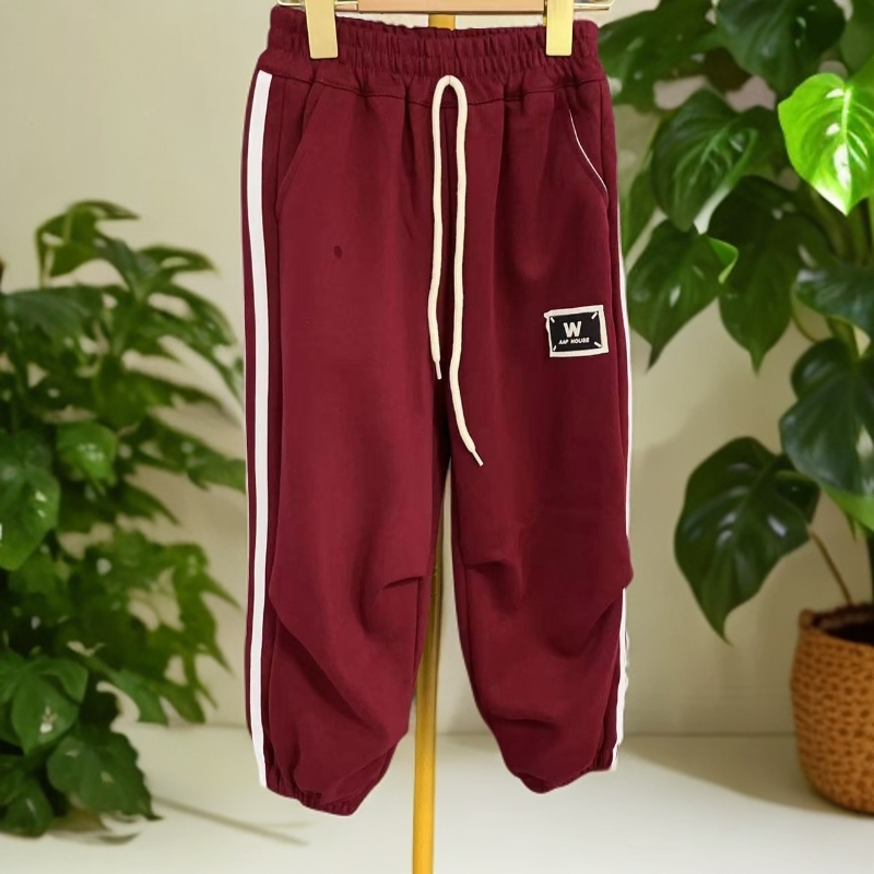 F00623男童春秋运动卫裤2025新款时尚秋季长裤松紧腰休闲裤子韩版