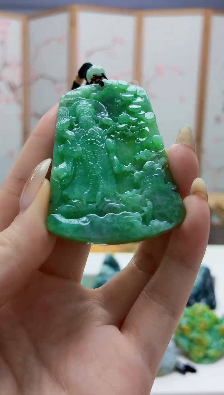未镶嵌定制翡翠4829jw-毛货挂件43
