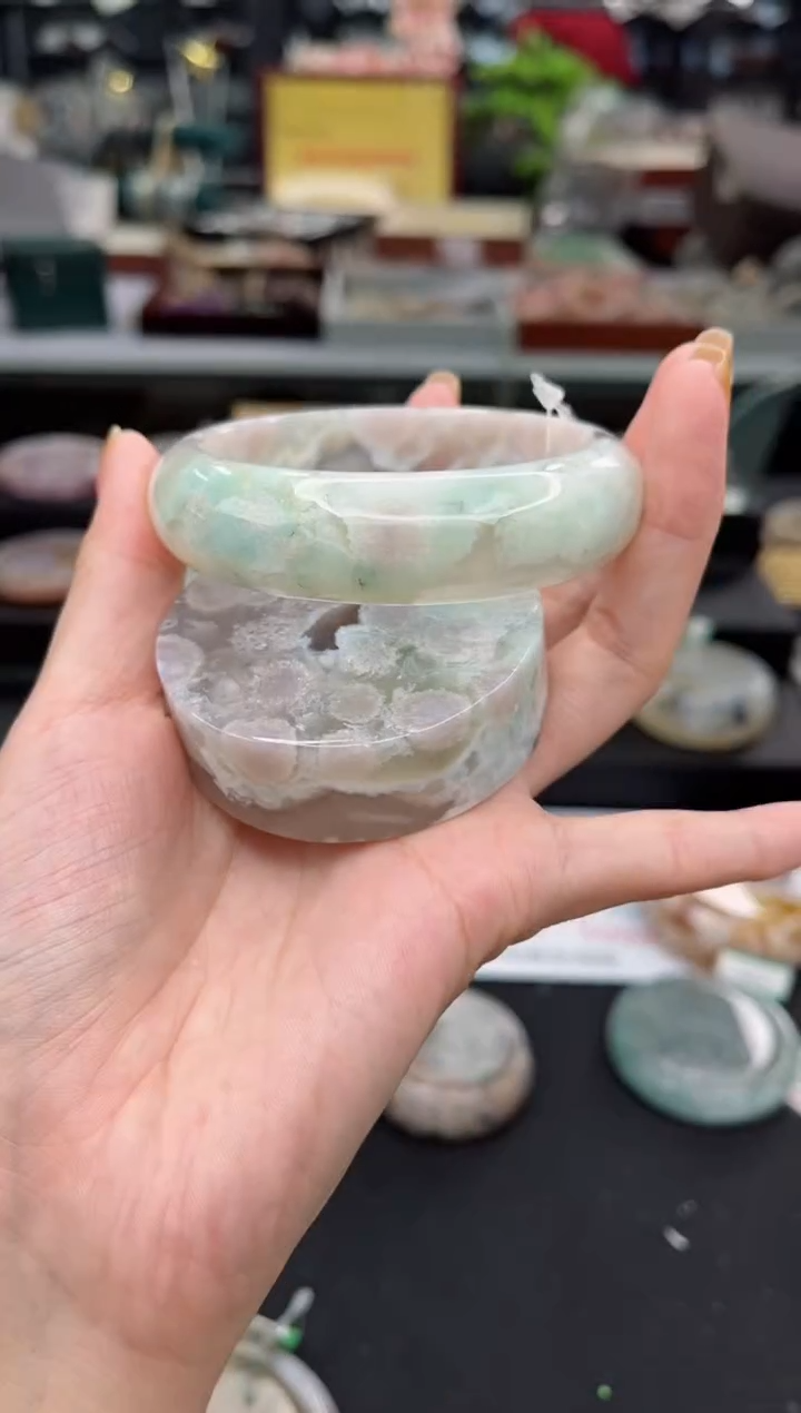 【闪购商品】石英质玉手镯未镶嵌60圈口（赠品镯心）S905125