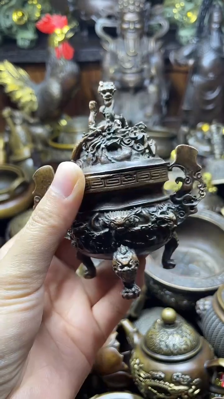 闪购链接，点击下单，有运费险，铜摆件