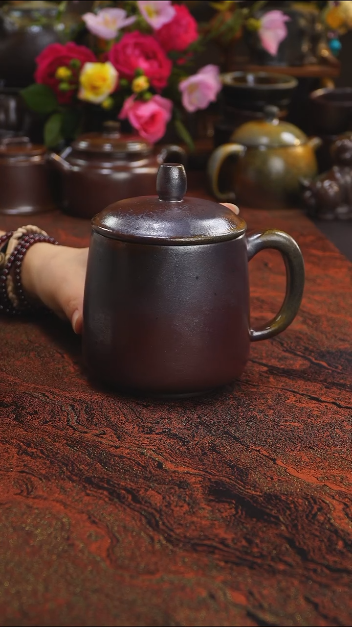 茶壶紫砂纯自然柴烧