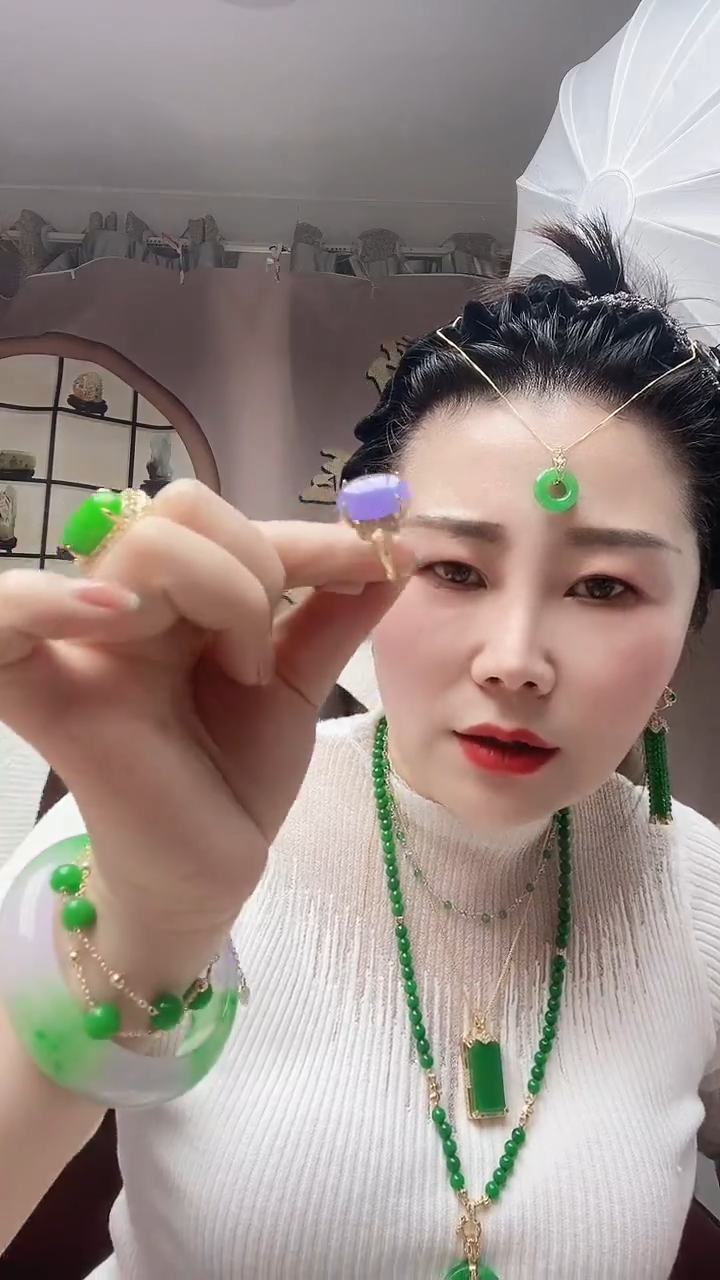 【闪购商品】翡翠戒指14K金镶嵌066号