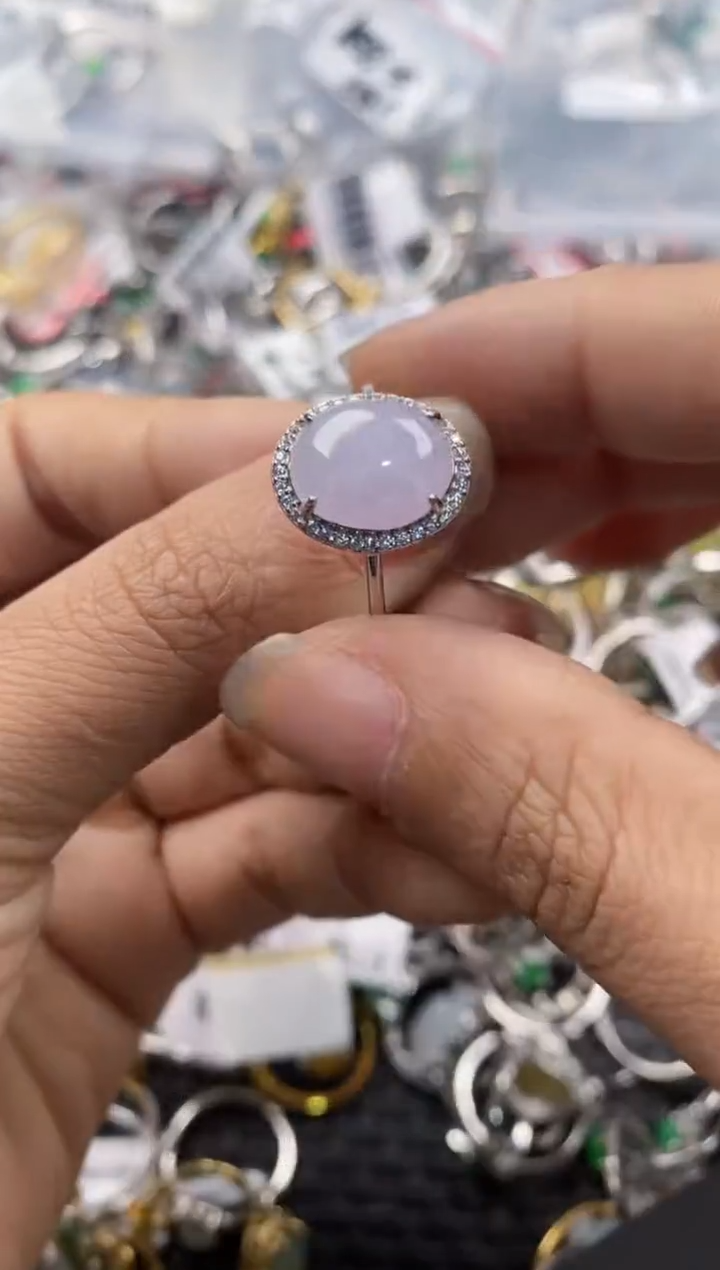 银S925镶嵌戒指翡翠11               10