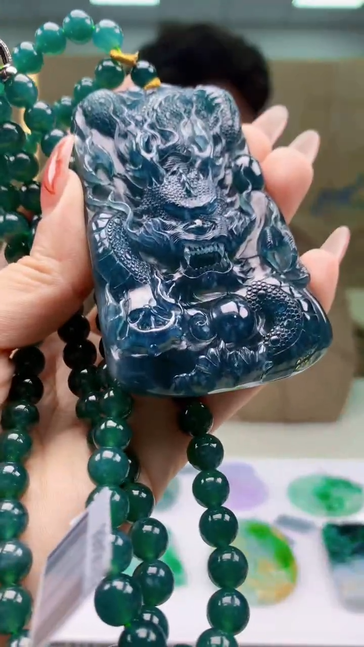 【闪购商品】定制翡翠未镶嵌4688ty-毛货挂件108