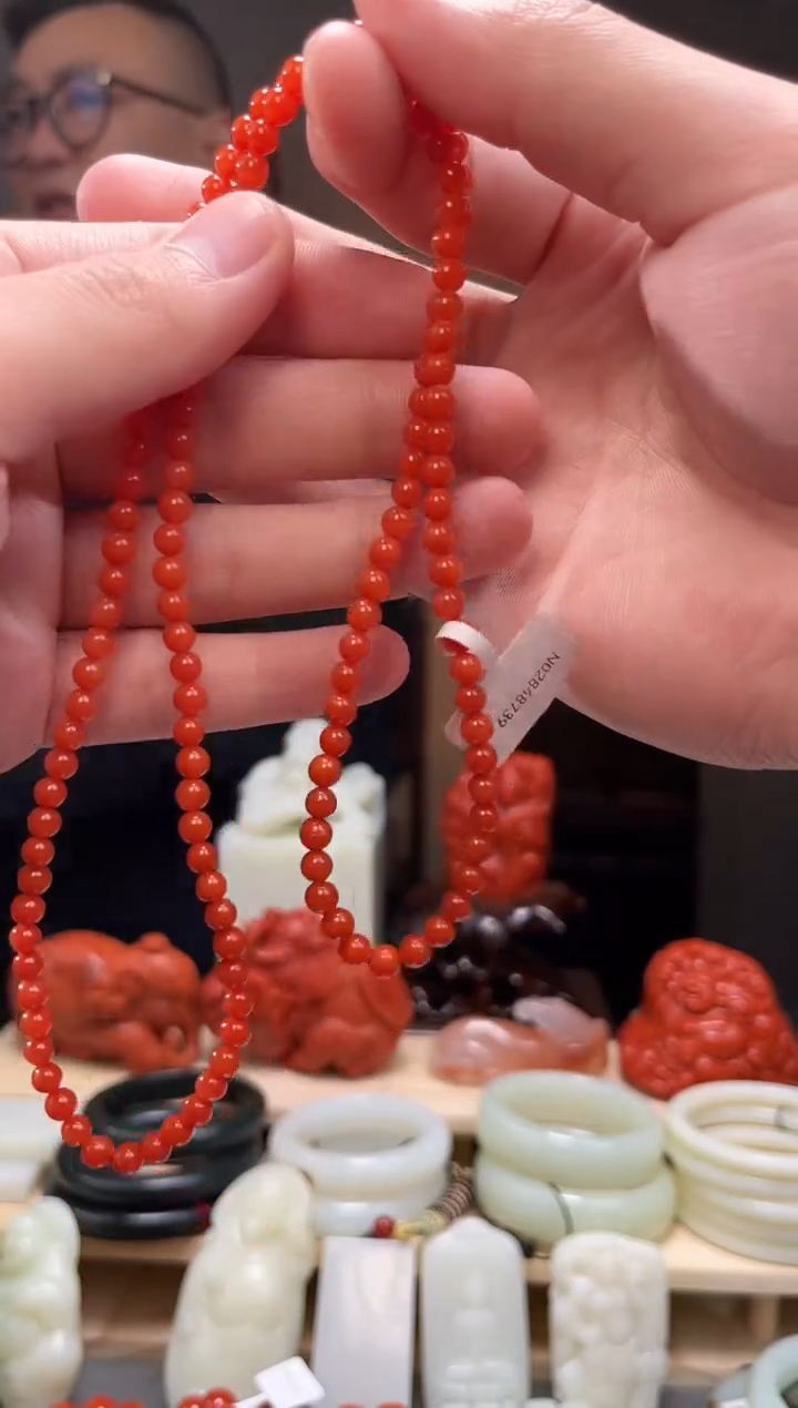 颈饰未镶嵌南红玛瑙项链