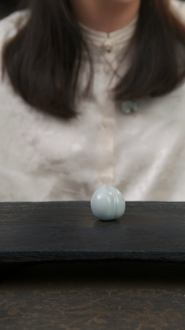 【闪购商品】杯青澹寿桃手把件1只