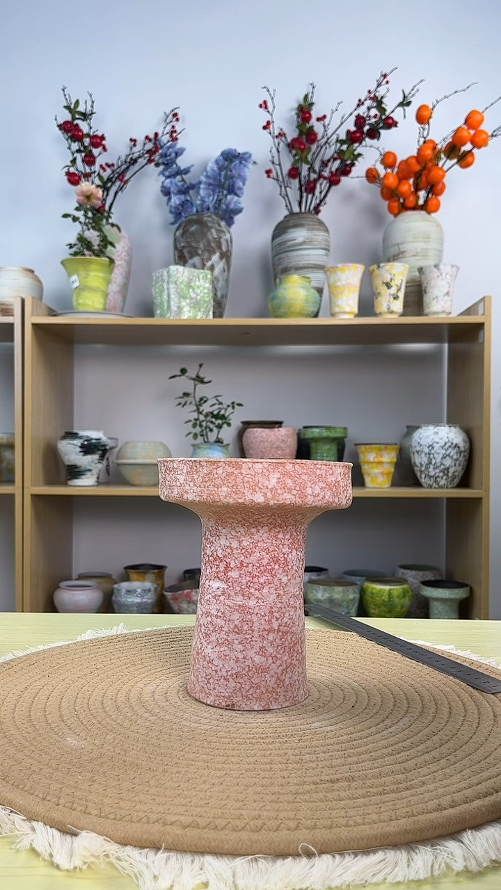 景德镇手作花盆高17口13