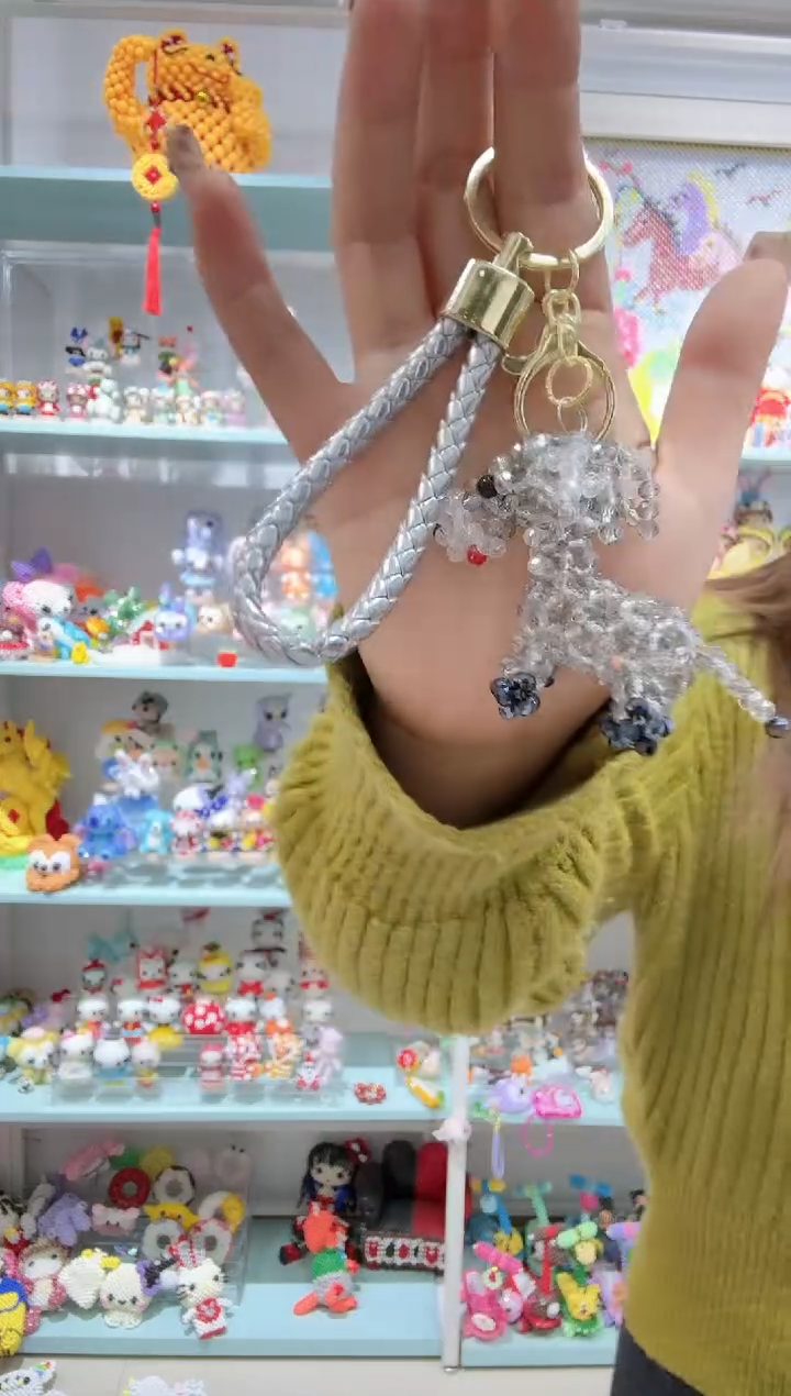 玻璃24054卡4水晶小毛驴材料包买一宠一