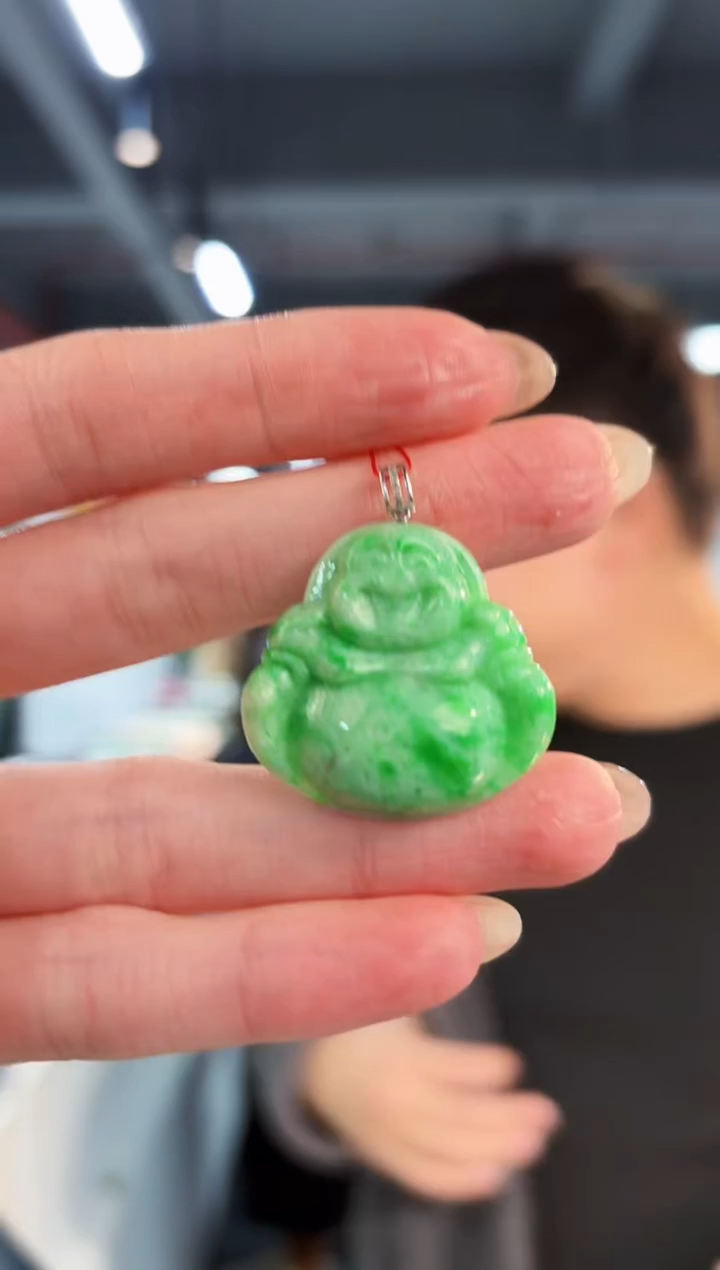 【闪购商品】翡翠颈饰18K金镶嵌缅料A货/支持复检/一件
