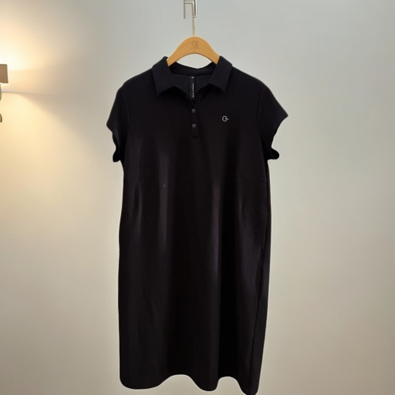 【26】水淼春季新品2602-POLO领简约宽松显瘦时尚连衣裙