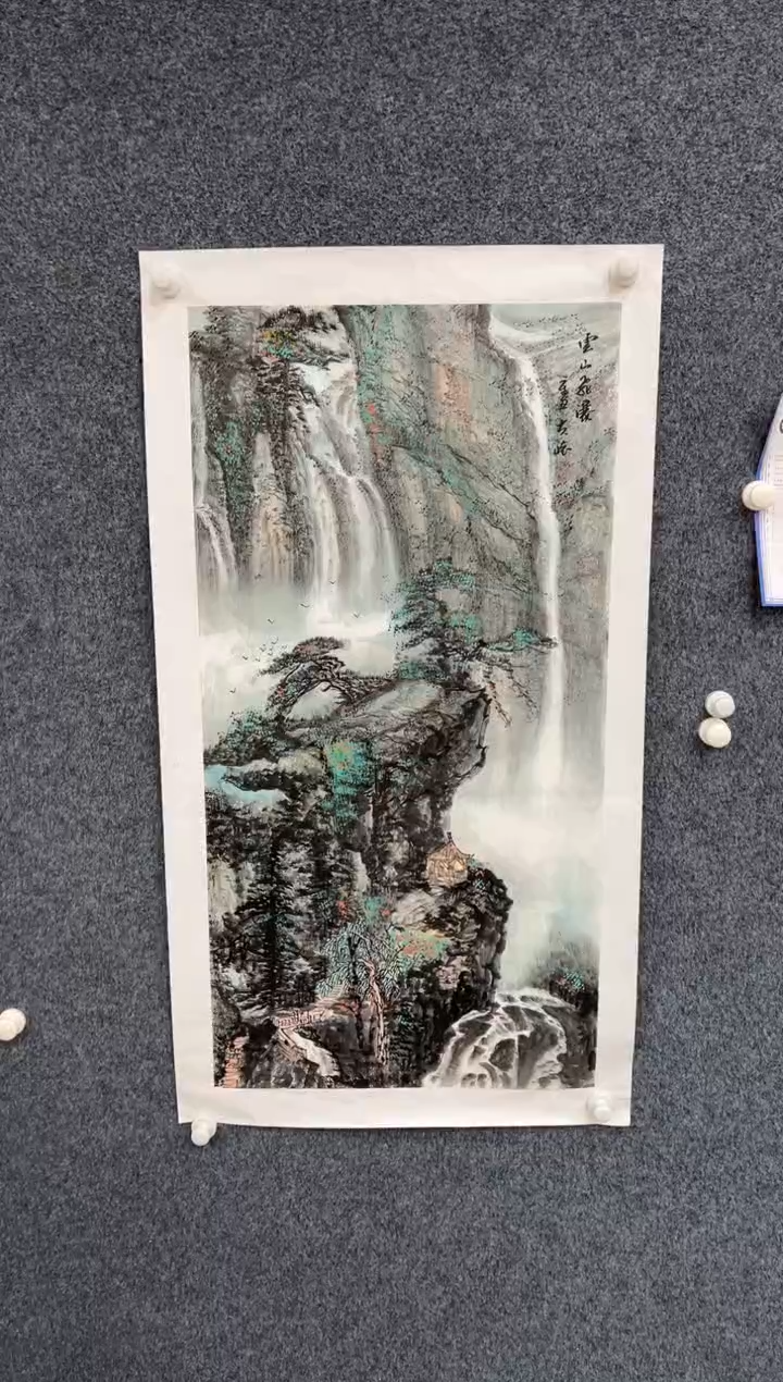 【闪购商品】国画2.8-王夫怀-三尺山水-016