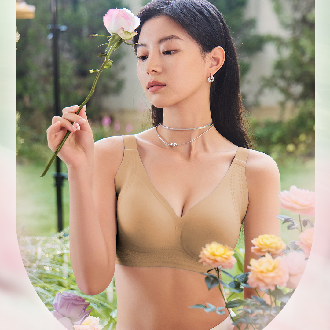 无痕微调舒适养护内衣大胸显小聚拢文胸不上窜G16