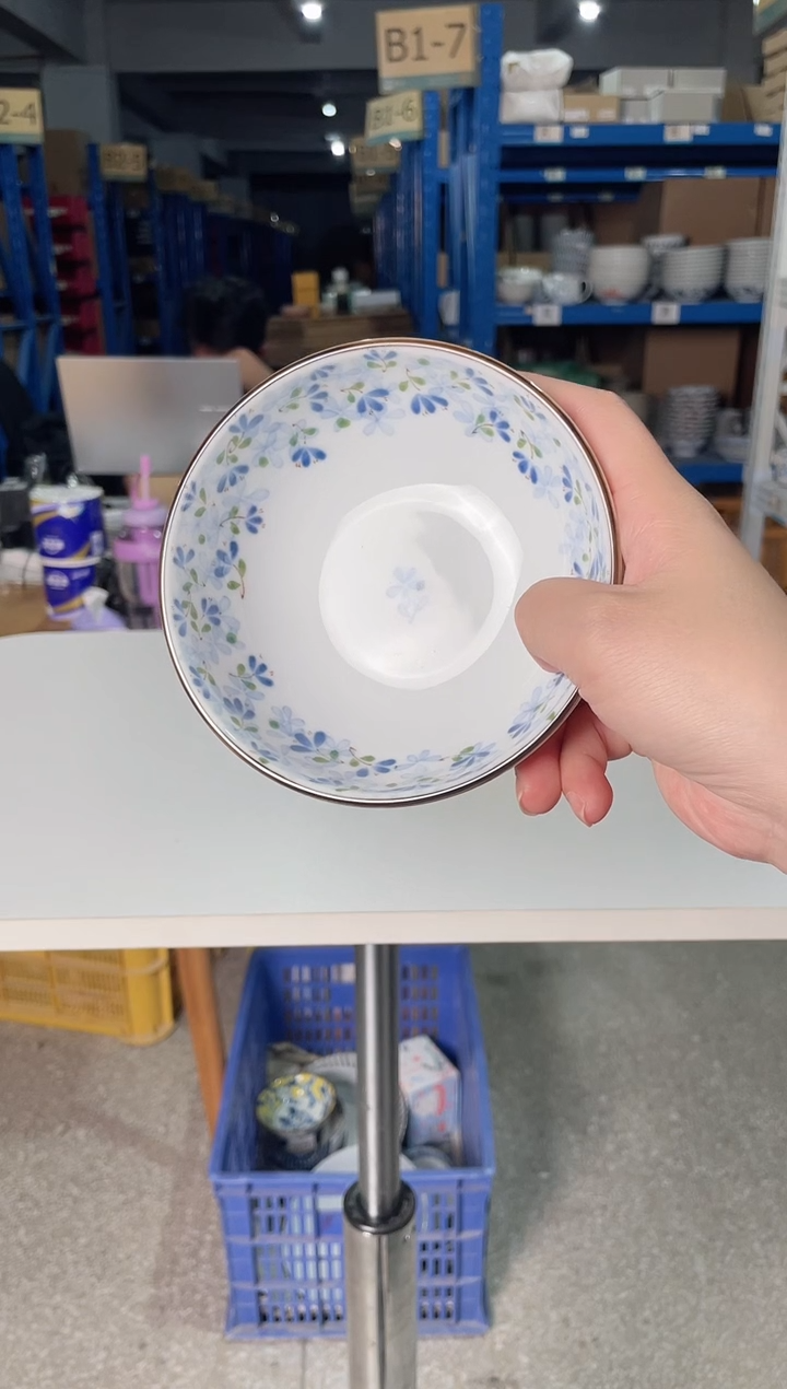 陶瓷小蓝芽【2只】小钵碗4.7英寸12CM
