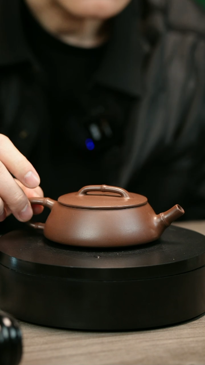 茶壶紫砂潘*新H1458赵信军竹节瓢