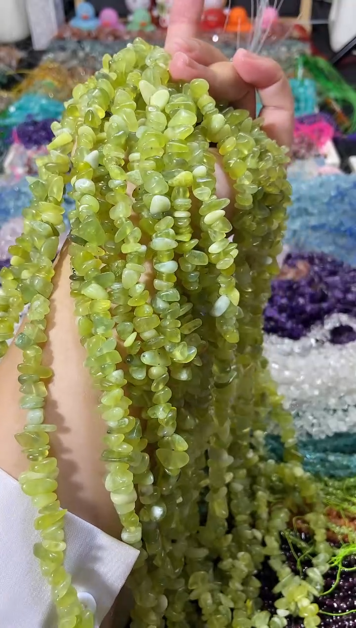 水晶珠宝半成品未镶嵌青提