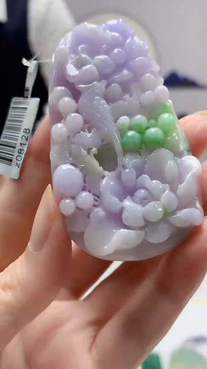 【闪购商品】定制翡翠未镶嵌4688zm-毛货赠珠链挂件331